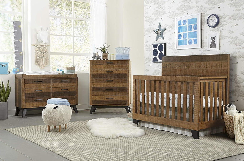 Design Urban Rustic Brushed Wheat, Convertible Crib