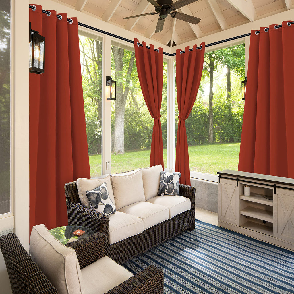Waterproof Outdoor Patio Curtains Thermal Insulated