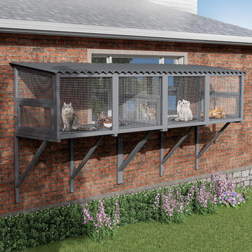 Cat Catio Window Perch for Large Cats - Outdoor Cat Enclosure Window, Catio Window Box Hommock for Inside Cats