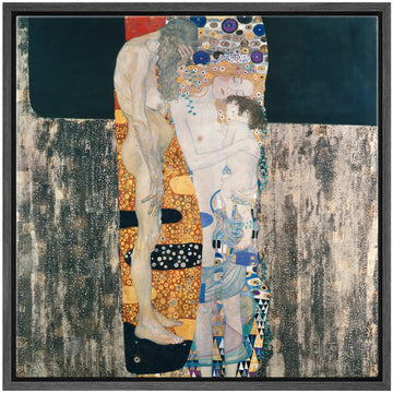 Canvas Print Wall Art Three Ages of Woman by Gustav Klimt Historic Classic Illustrations Fine Art Decorative Vintage