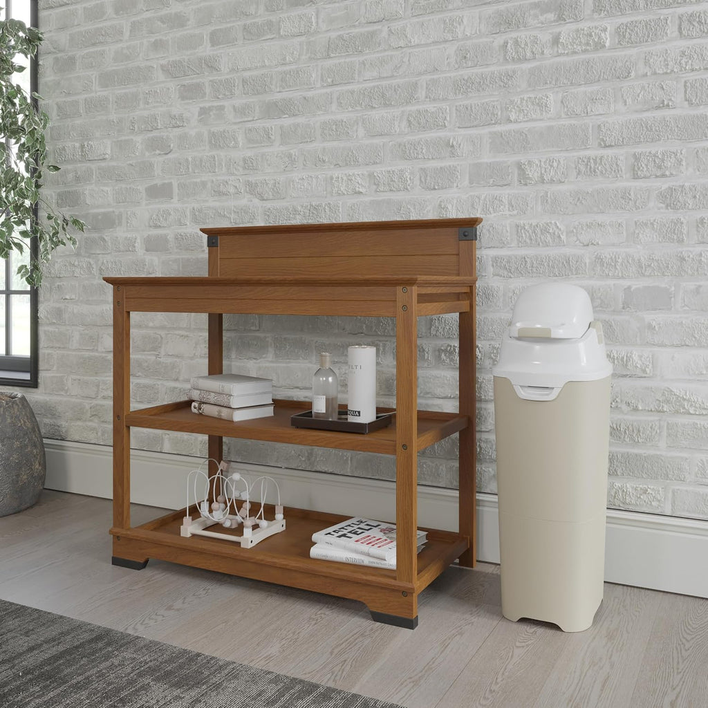 Tall Diaper Pail with Airtight Lid, Sand
