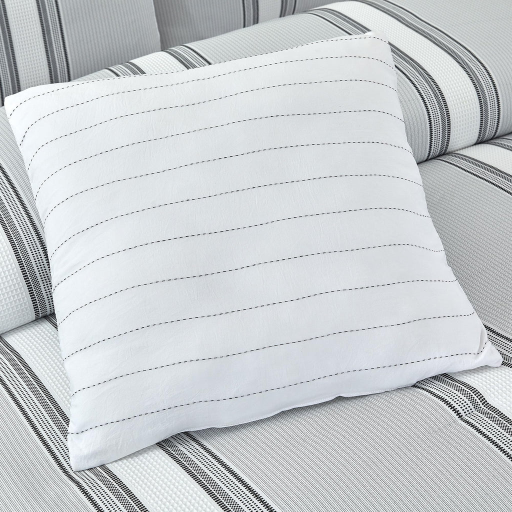 5-Piece Jacquard Comforter Set, Kira King in Light Blue - Elegant Comforter, 2 Pillow Shams, and 2 Decorative Pillows
