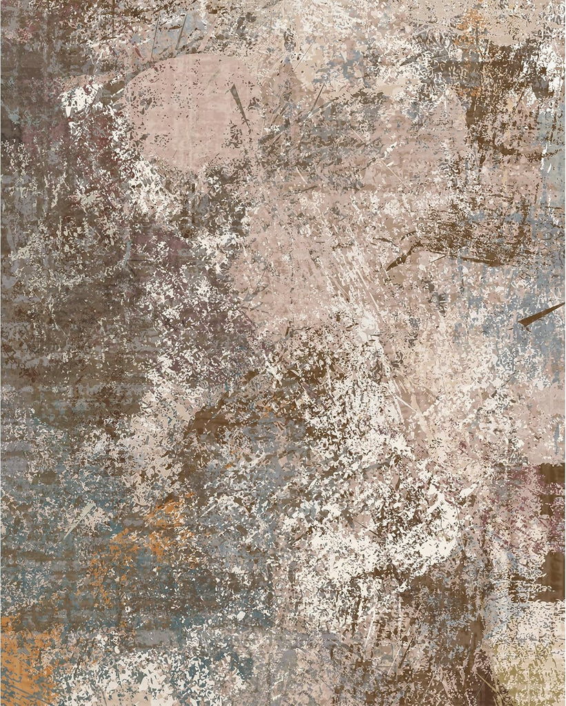 8x10 Modern Abstract Rug for Living Room, 8'x10' Washable Area Rug with Non-Slip Backing & Short Pile, Large Carpet with