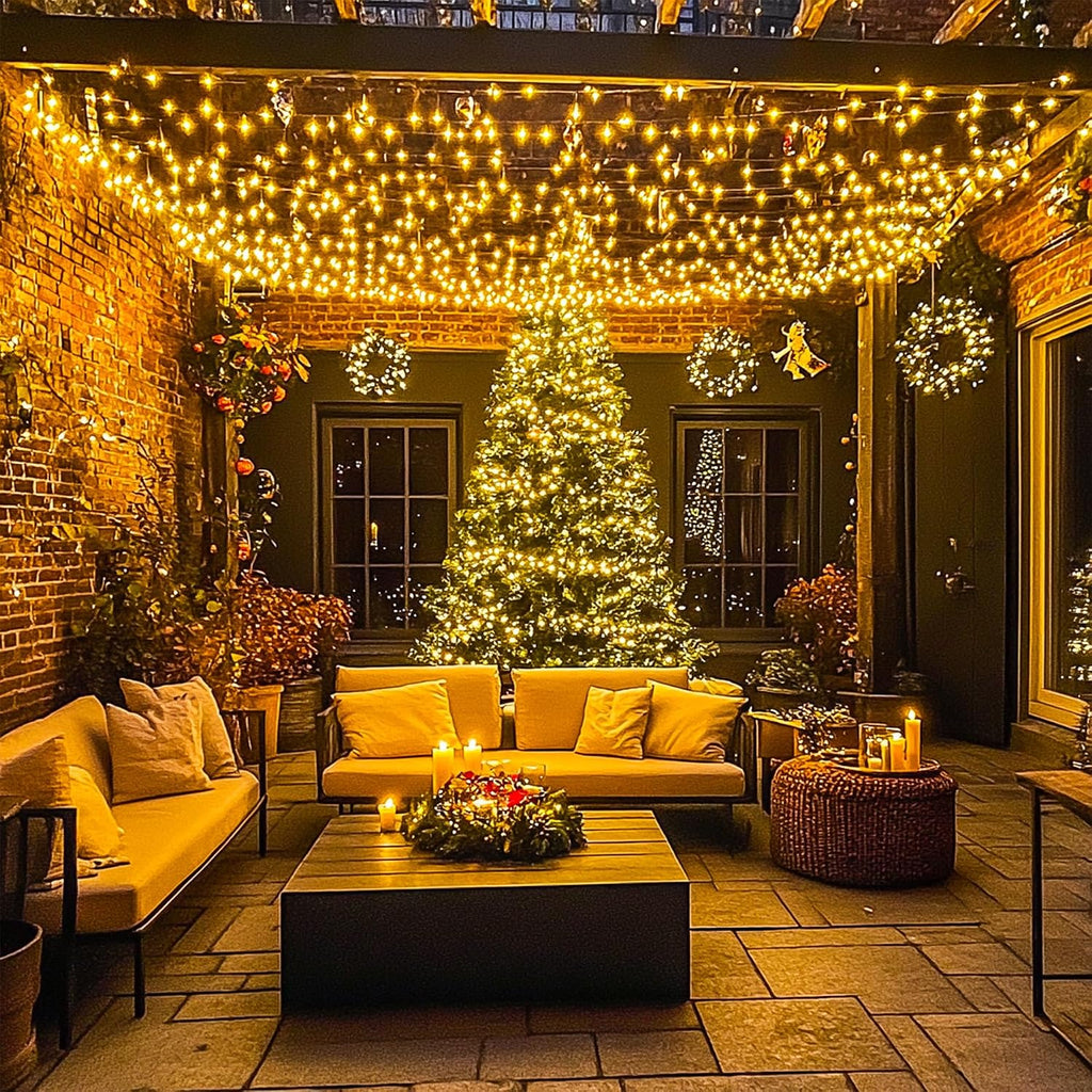 1000 LED 328 FT Christmas Lights, String Lights Plug