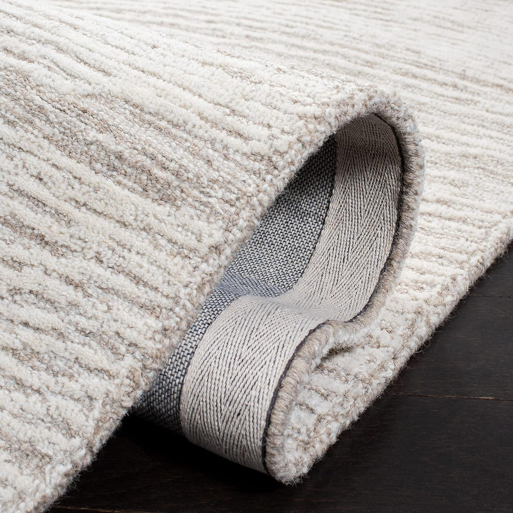 Metro Area Rug - 10' x 14', Natural & Ivory, Handmade Modern Wool