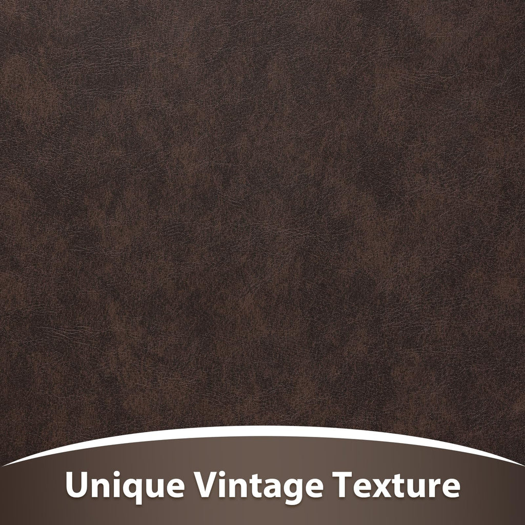 Faux Leather 1.3mm Upholstery Fabric by the Yard 8 Yard Yellow Coffee