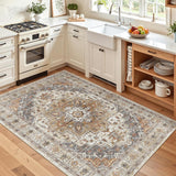 Area Rug 3x5, Washable Vintage Entryway Rugs