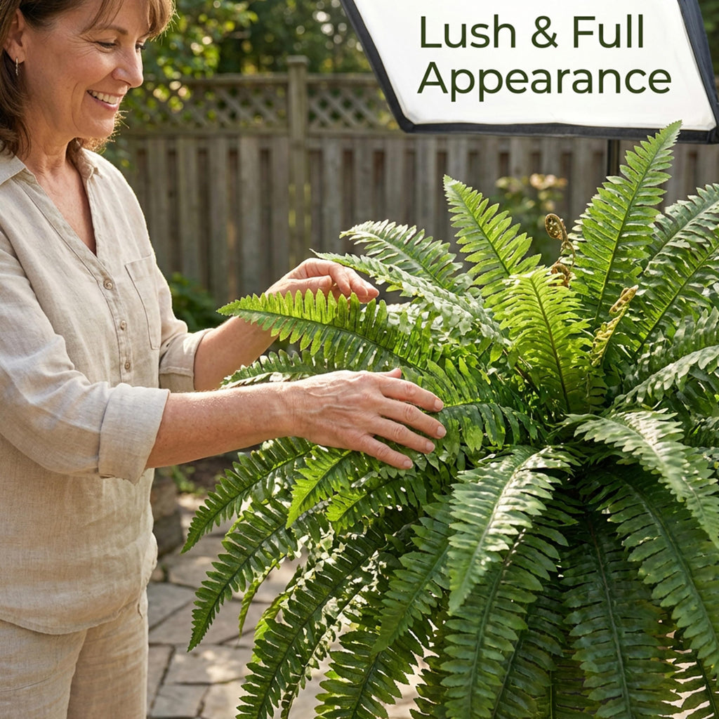 Large Artificial Ferns for Outdoor 98 Branches Fake Fern