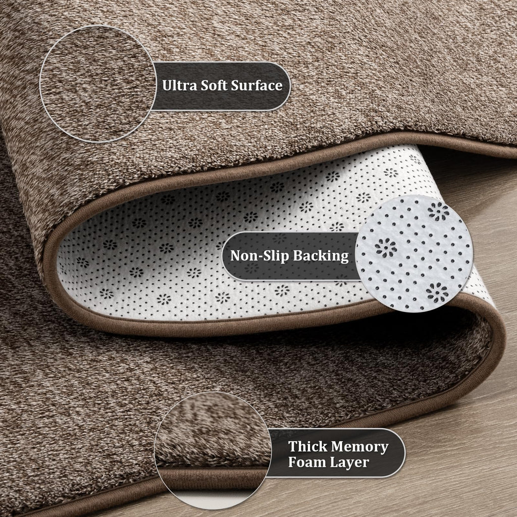 Large Modern Area Rugs Bedroom, Brown