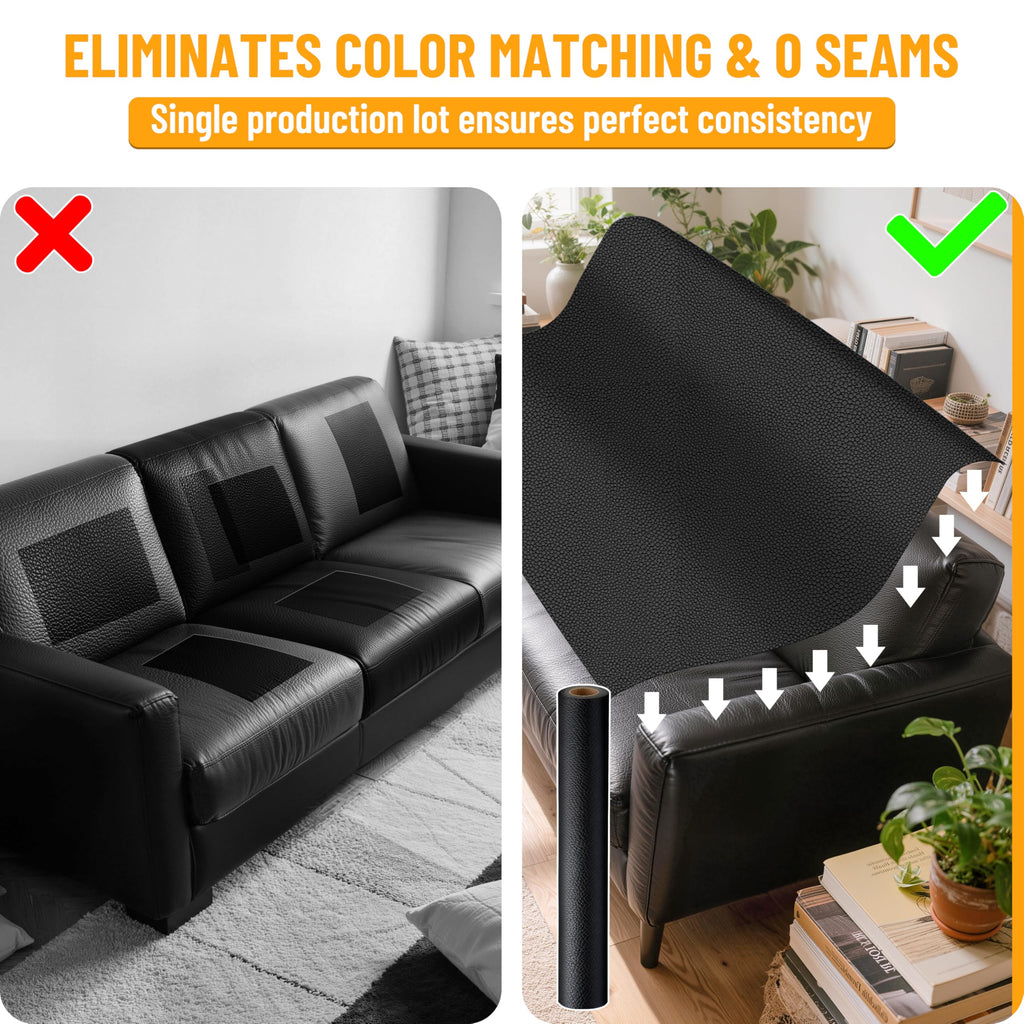 Black : 54"x36" Faux Leather for Boat Seats