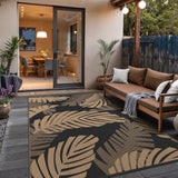 Waterproof Outdoor Rug 9' x 12' for Patio Decor, Reversible Plastic Straw Area Rugs for Camping Clea