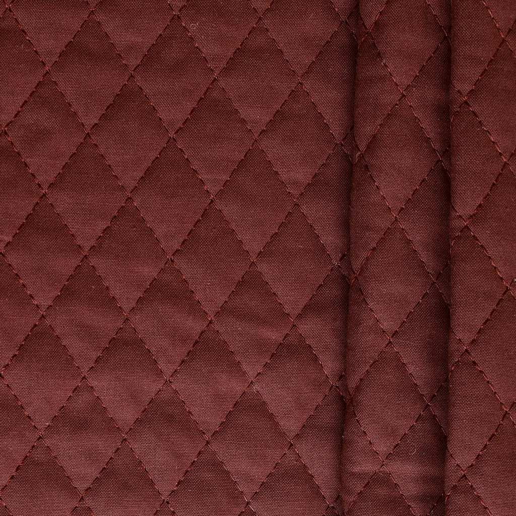 Double Faced Quilted Solid Cotton, Syrah