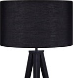Versanora Romanza Modern LED Tripod Floor Lamp Tall Standing Light with Drum Shade Metal Legs Study Reading Bedroom