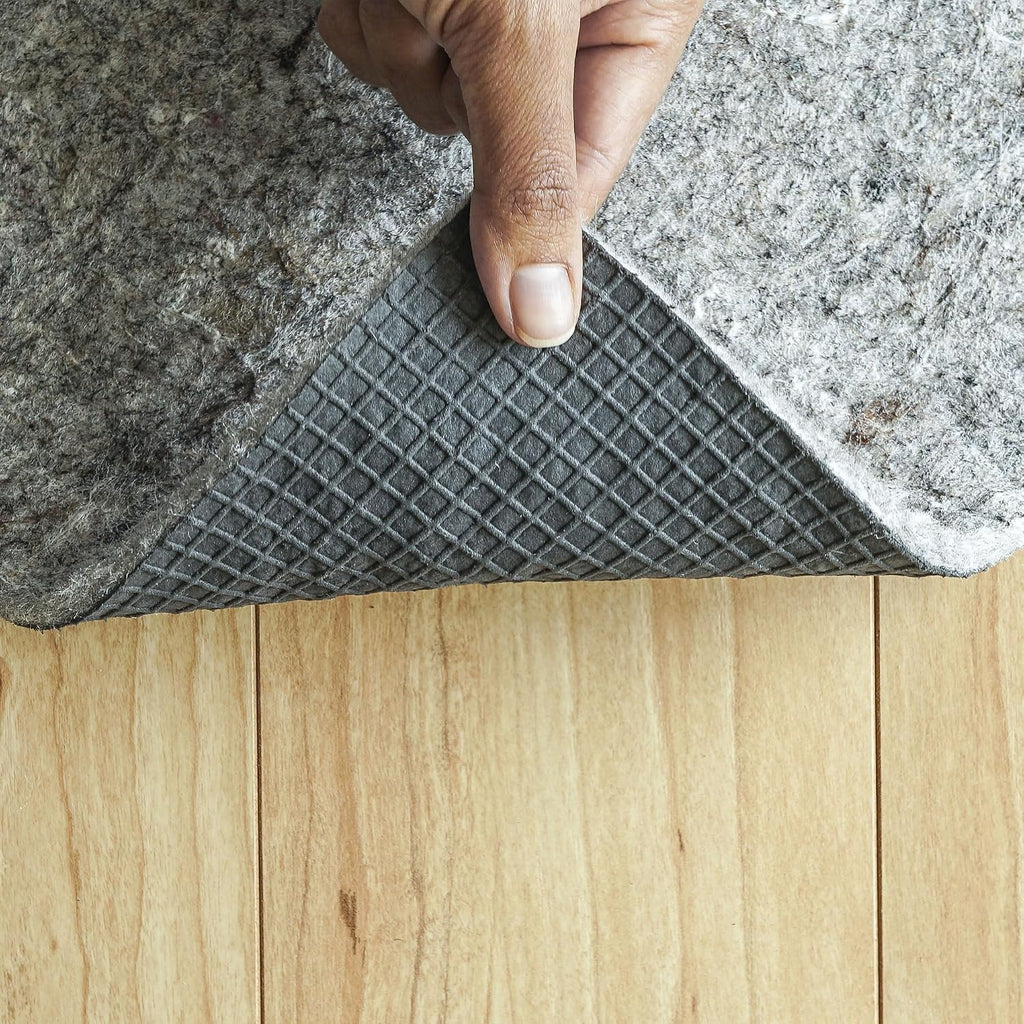 Lock - 2'x8' - 1/4" Thick - Felt + Rubber - Premium Non-Slip Rug Pad - Set of 16