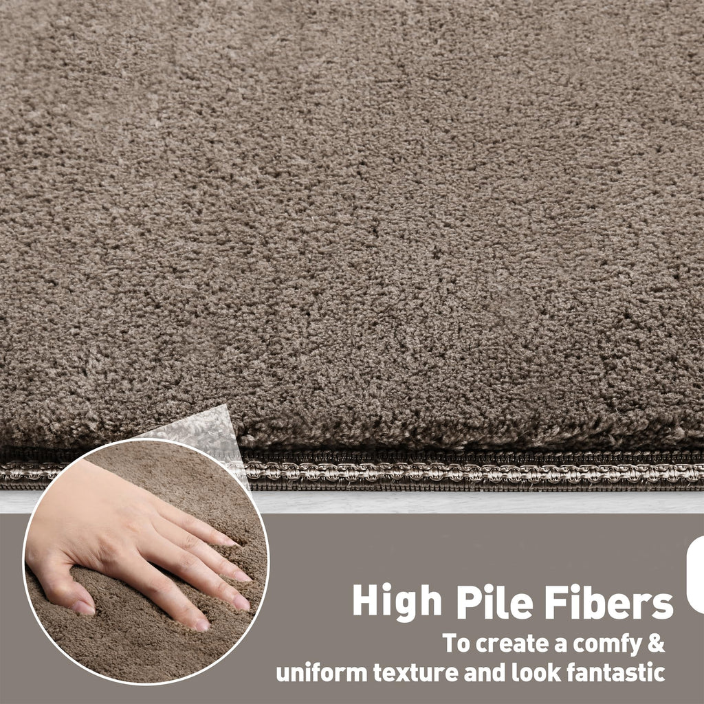 Ultra Plush Carpet 8 x 30 Inch Brown 14 Pcs