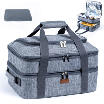 Expandable Insulated Casserole Carrier for 9" x 13" Baking Dish