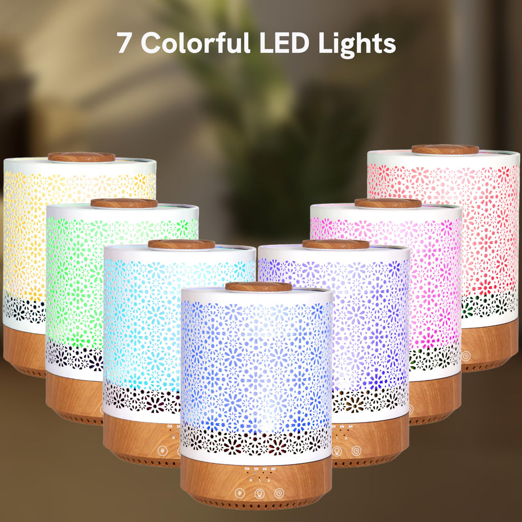 2500 ML Humidifier with Essential Oil Diffuser Décor Wood Grain