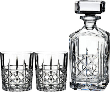 Brady Double Old Fashioned 32oz Decanter Set - Set of 3