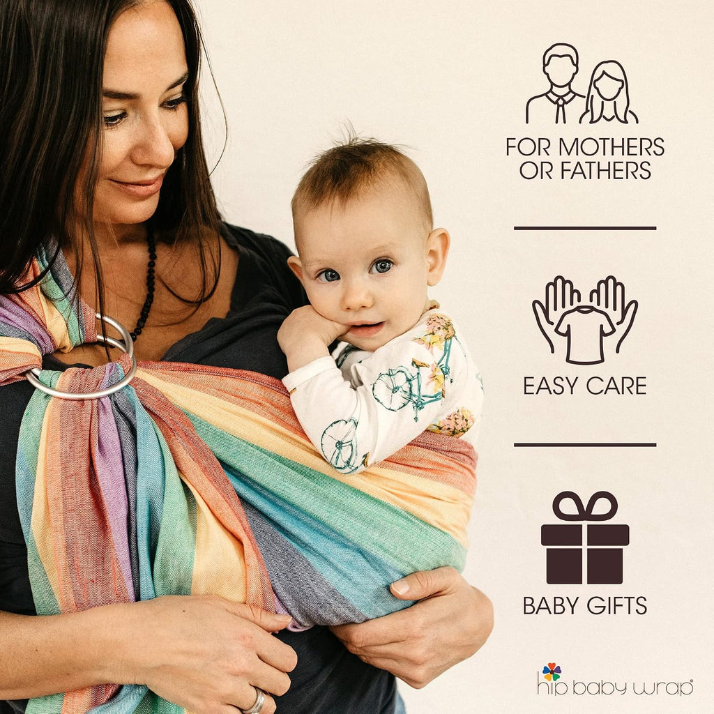 Ring Sling Carrier - Soft Linen Baby Ring Sling Wraps Carrier