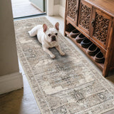 Washable 2x6 Runner Rugs - Large Boho Rugs for Living Room Stain Resistant Carpet Vintage Tribal Rug