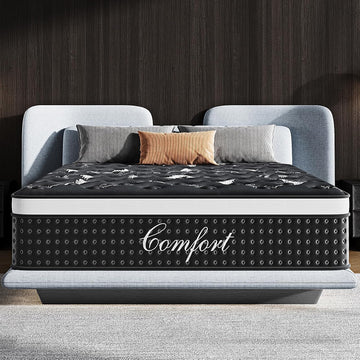 Full Mattress, 12 Inch Full Size Mattress in a Box, with Pocket Springs & Cooling Memory Foam, Hybrid Firm