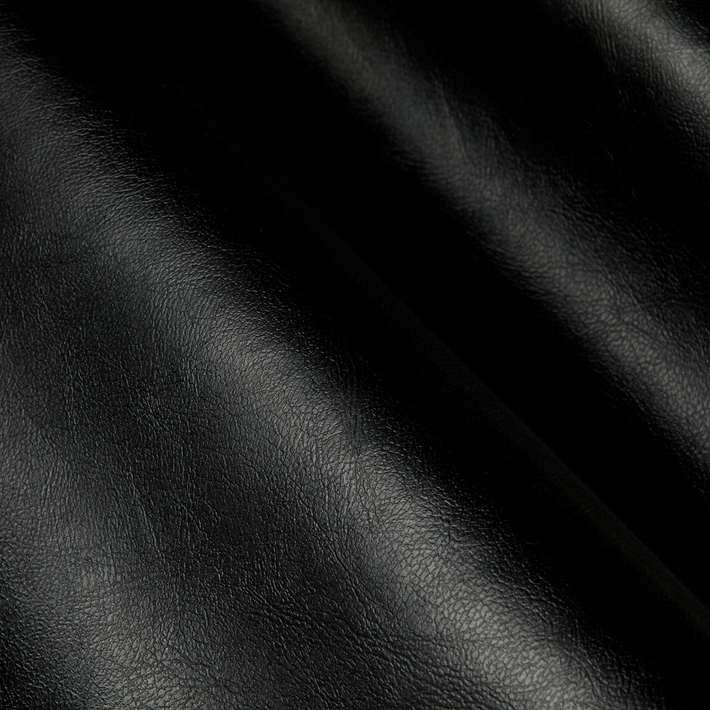 Vinyl Black Fabric by The Yard