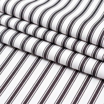 5 Yard Black Ticking Stripe Fabric 100% Cotton 45" Wide