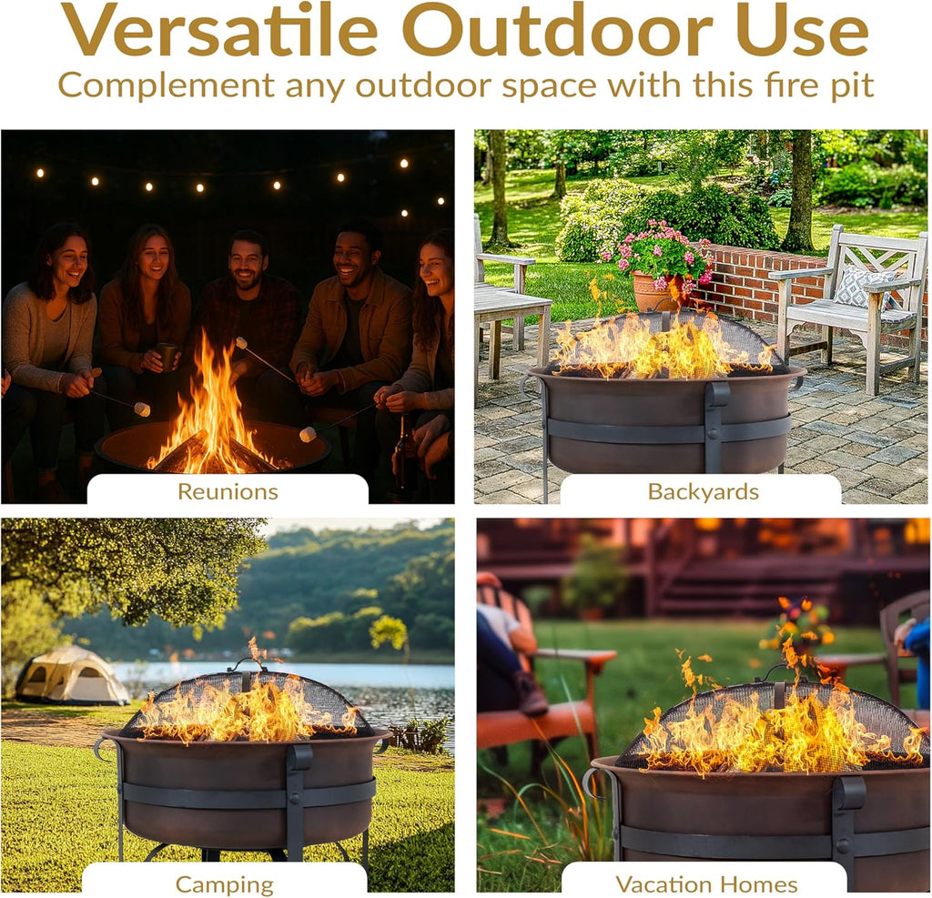 29 Inch Fire Pit - Wood Burning