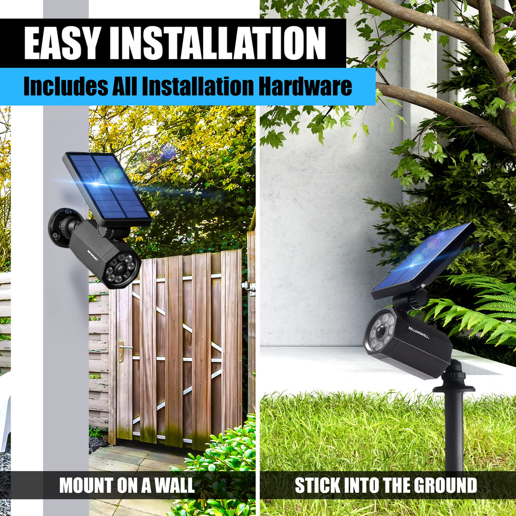 Bionic Spotlight LED Solar Lights Solar-Powered Spot Light with 25 Feet Motion Sensor Outdoor Waterproof Frost