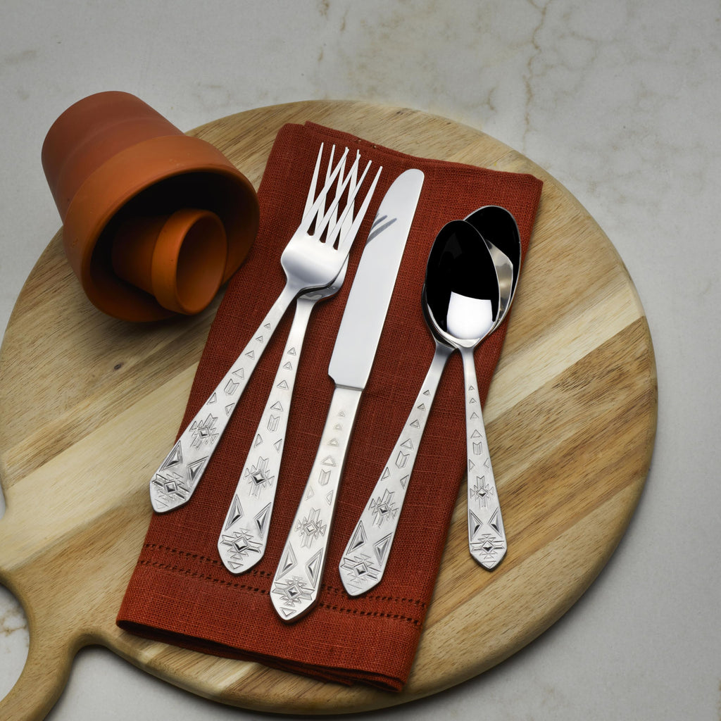 Pueblo 20-Piece Stainless Steel Flatware Set, Service for 4
