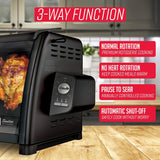 Modern Rotisserie Oven, Large Capacity (12lbs) Countertop Oven, Multi-Purpose Basket for Versatile Cooking, Easy-to