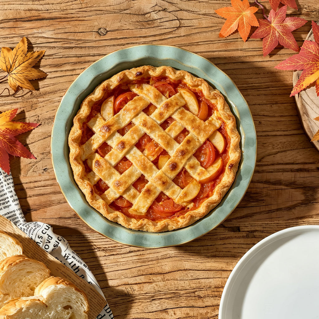 Ceramic Pie Pan for Baking[10.6 inch], Reusable NonStick Ceramic Baking Dish