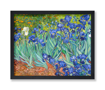 Master Vintage Van Gogh Poster - Retro Impressionism Print - Gift for Artist, Painter - Irises, Garden, Flower, Blue