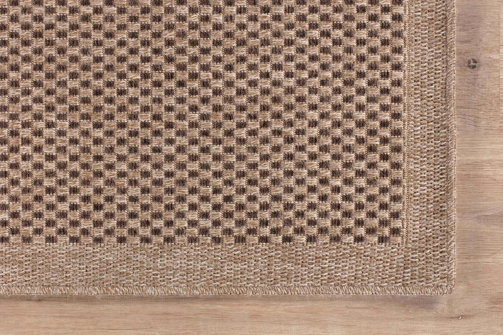Easy Jute Rug 8x10, Indoor Outdoor Natural Color Fiber Area Rugs Patio and Kitchen Rug, Sisal Boho Woven Design