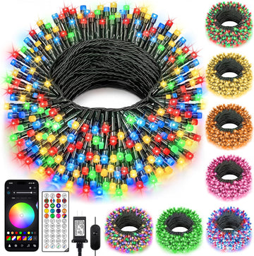 Smart Christmas String Lights,131FT 400 LED RGBW Color Changing Light