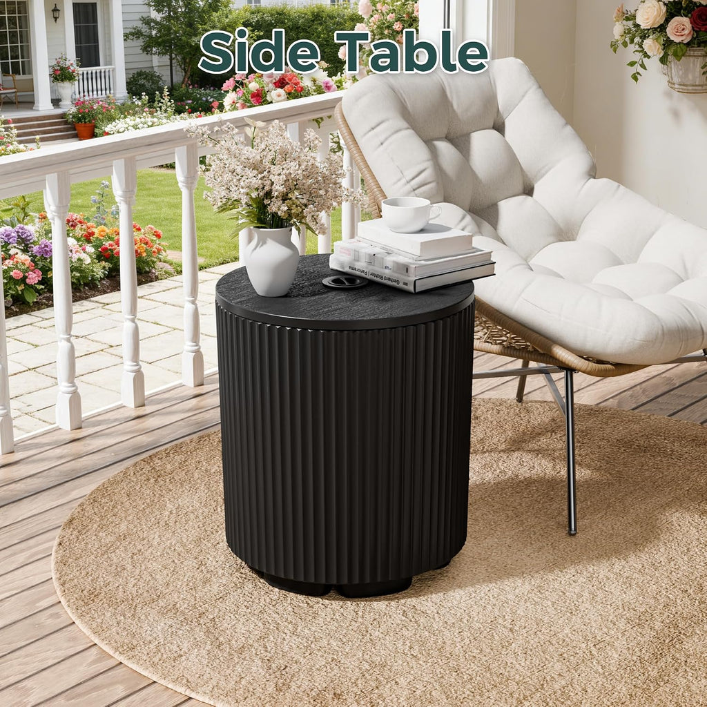 Outdoor Umbrella Stand with Hole, in Pool Umbrella Stand with Weighted Water Filled Bladder