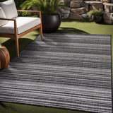 Stripe Outdoor Rug 5x7 Washable Outside Carpet for Indoor Patio Porch Waterproof Easy Cleaning Non S