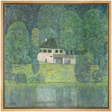 Canvas Print Wall Art Litzlberg on Attersee by Gustav Klimt Historic Classic Illustrations Fine Art Decorative