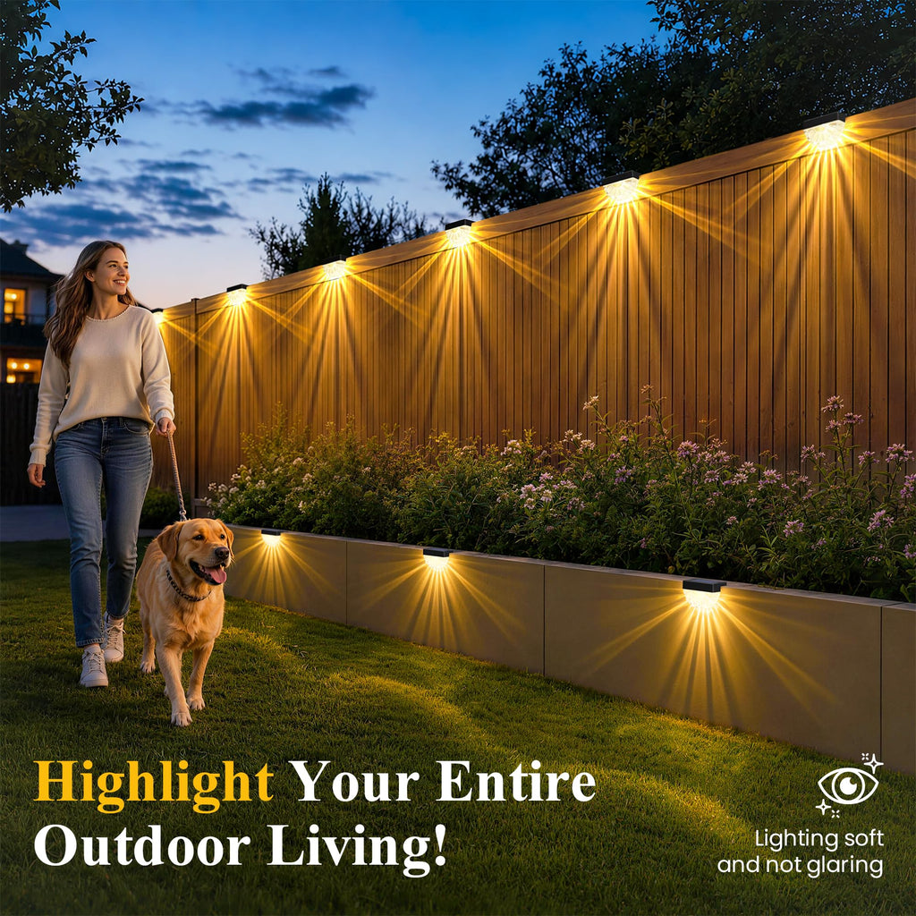 Solar Deck Lights Outdoor (12 Pack), Waterproof Led