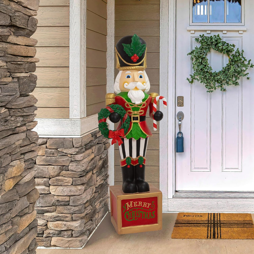The 4ft Giant Nutcracker Statue, Christmas Decoration, Resin
