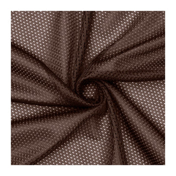Textiles 3 Yard Bolt Brown Micro Mesh Athletic Jersey Fabric