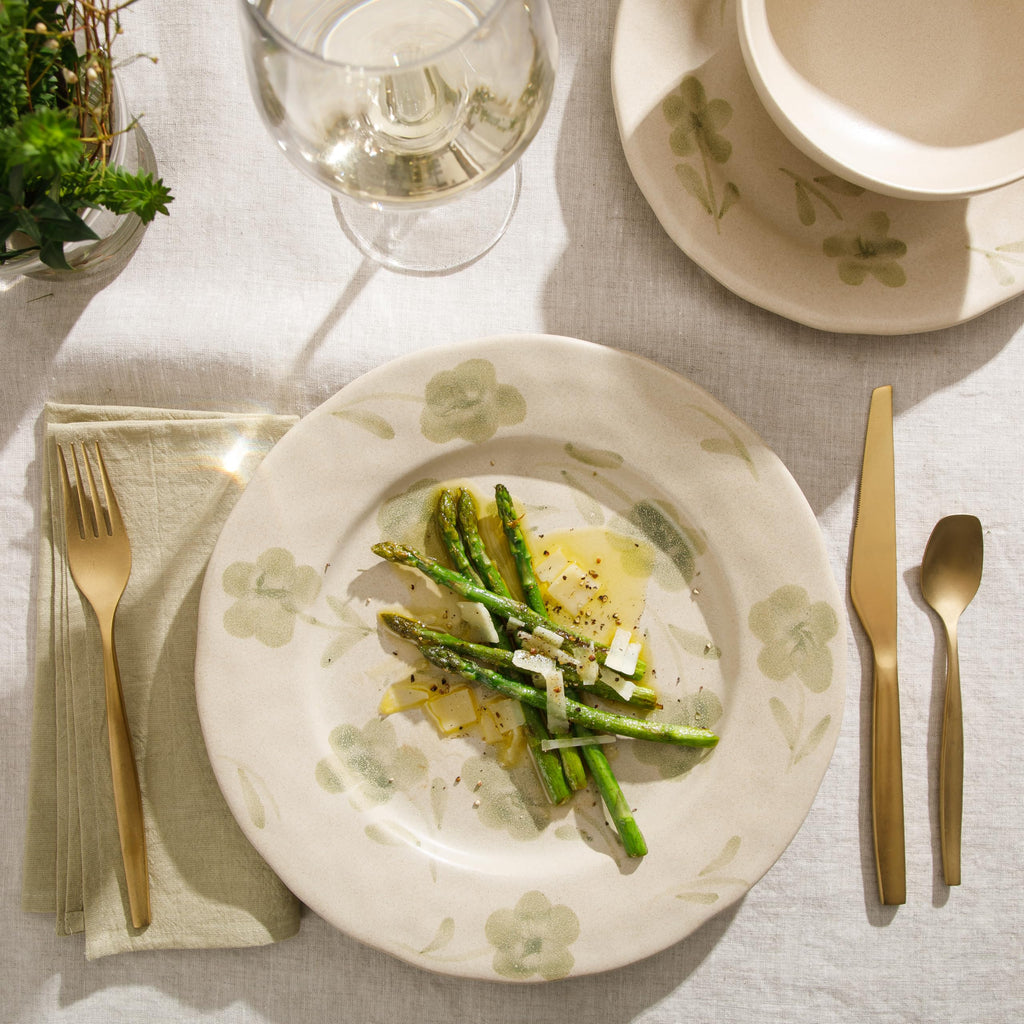 2 Time Oprah's Favorite Things - Made in Portugal Hand Painted Dinnerware Set - Porto Petals 12 Piece (Service for 4)
