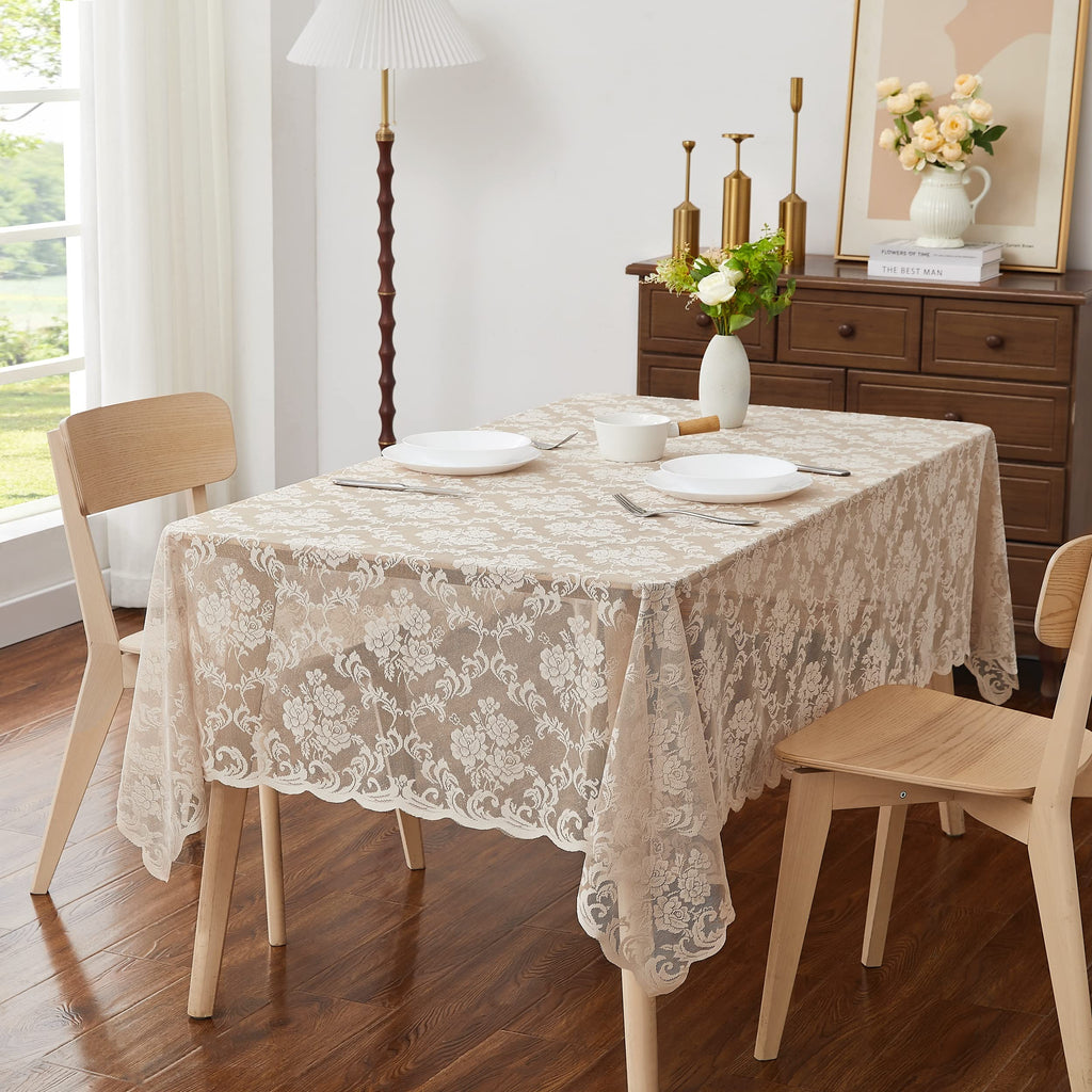 54 x 72 Rectangle Golden Wedding Tablecloth. MTC Linen 72