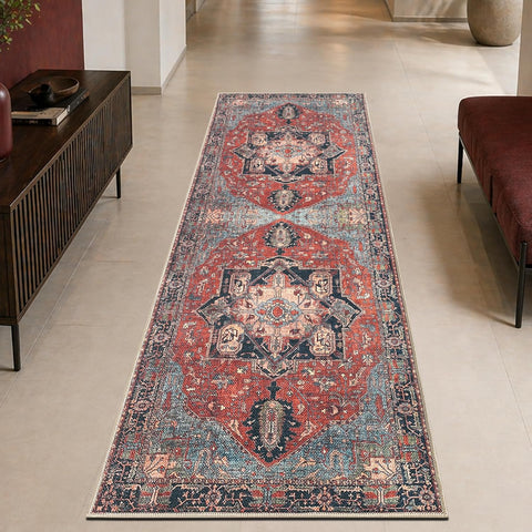 30"x84" Rug - Machine Washable Runner Rug with Non-Slip Backing, Ideal