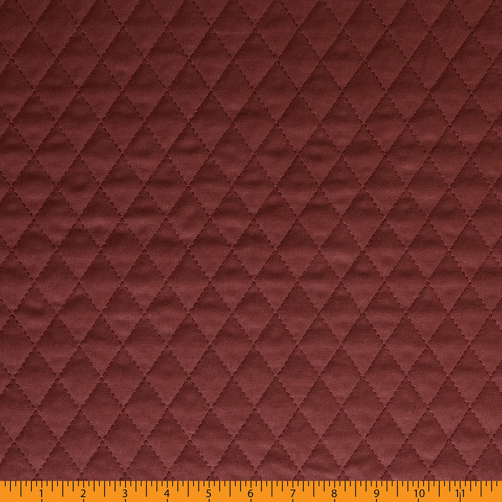 Double Faced Quilted Solid Cotton, Syrah