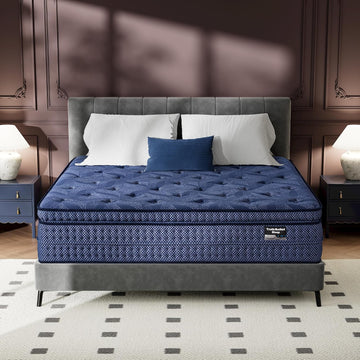 Cal King Mattress Medium Plush - 14 Inch Hybrid Mattress | Memory Foam With Pocket Spring, Strong Edge Support