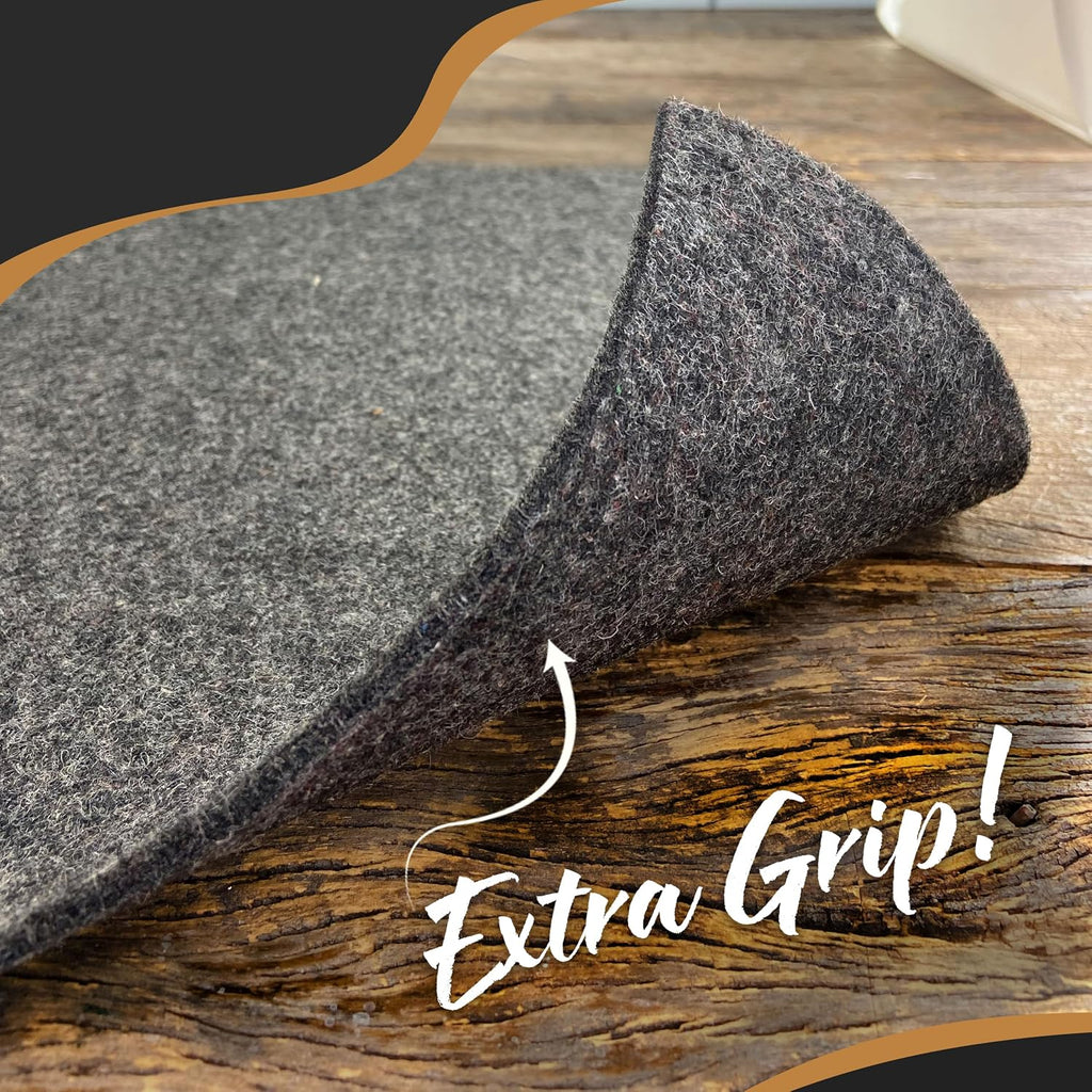 Felt Rug Pad 9x12 | 1/4" Rug Runner Liner | Anti Skid Rug Gripper for Hardwood Floors Tile Slate & Stone | Felt TPO - Set of 108