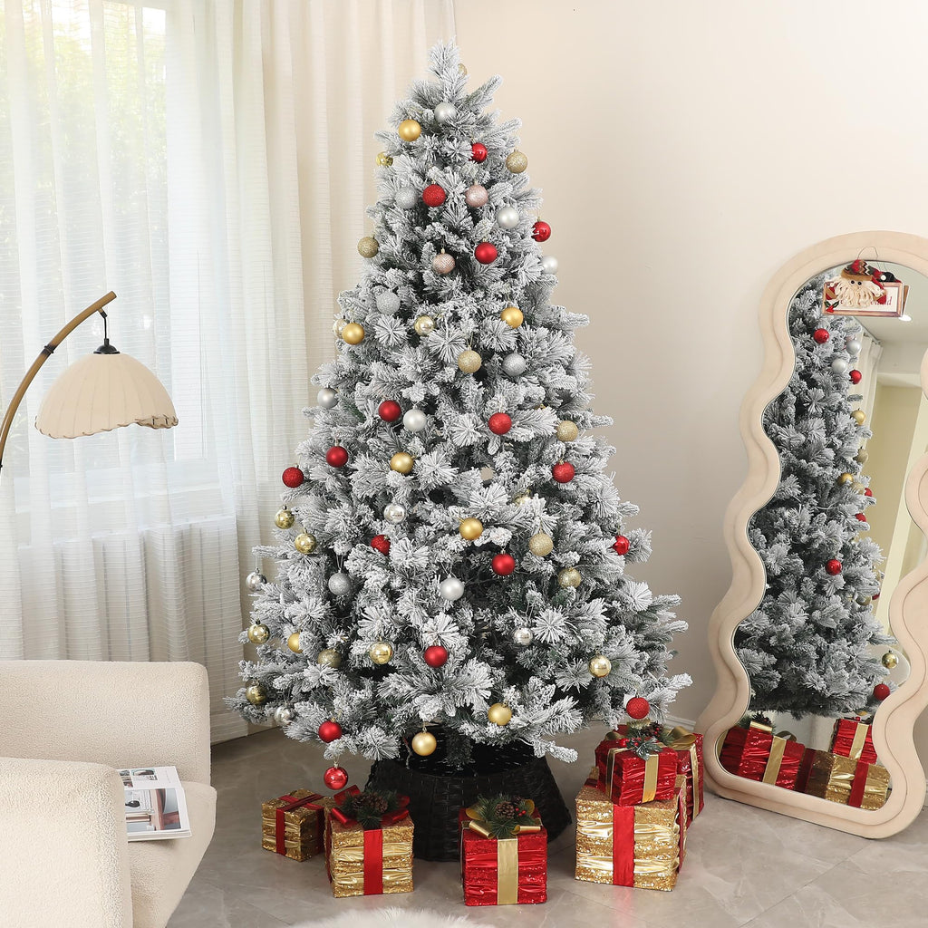 7.5 ft Artificial Prelit Christmas Tree with Realistic Fraser Fir