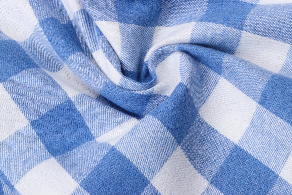 Boys & Toddler Plaid Button Down Shirt Long Sleeve Flannel Shirt Tops, Flannel# Dark Blue White, = Tag 170