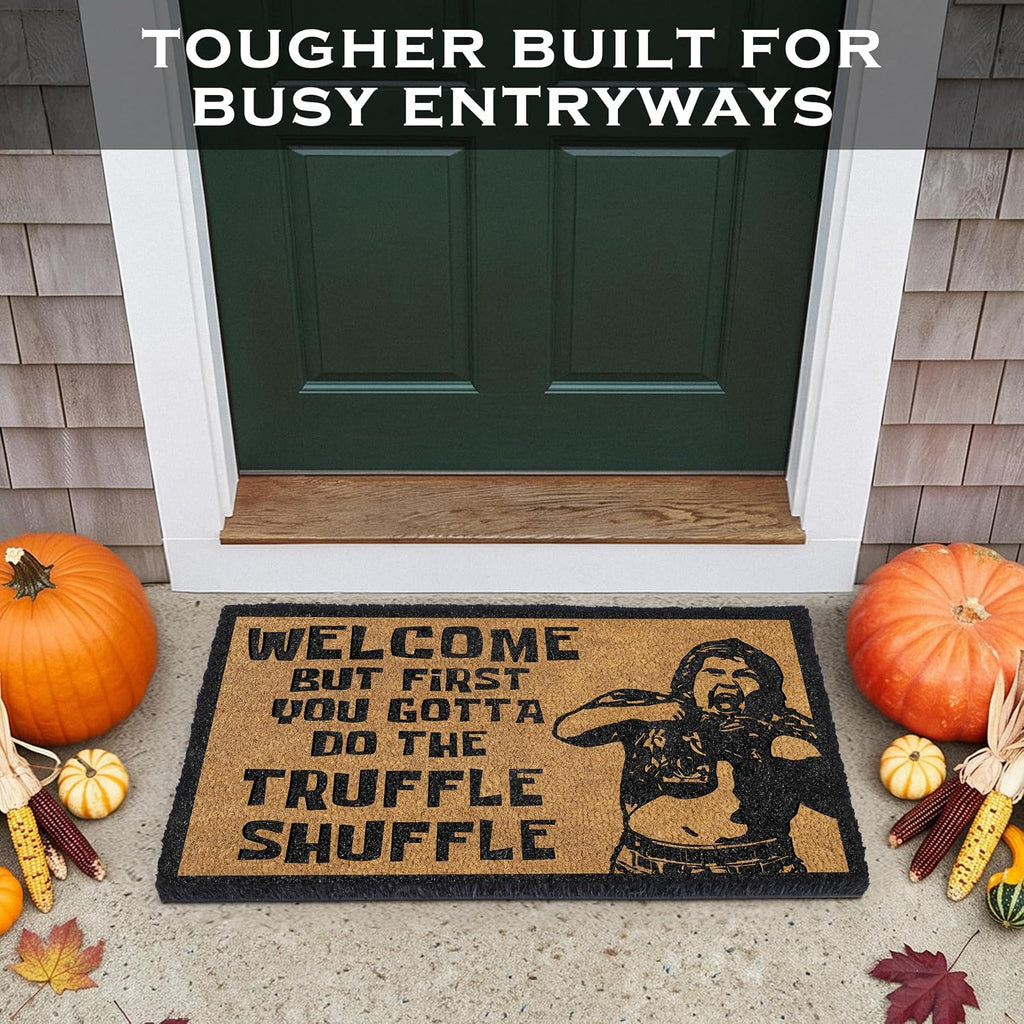 First You Gotta Do The Shuffle Doormat Outdoor 30x17 Inch Funny Welcome Mat
